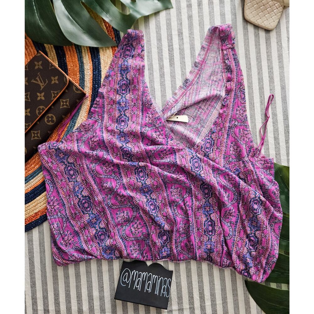 Free People We The Free Floral Crop Top
